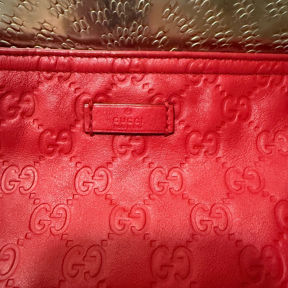 Gucci Red Leather Crossbody Bag - Picture 3 of 13